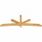 Ekena Millwork Alberta Rough Sawn Timber Gable Bracket, Western Red Cedar, 96"W x 36"H x 4"D x 4"F, 9/12 Pitch GBW096X36X0404ALB00RWR - alternate 5